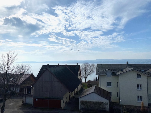 Abendstimmung auf dem Balkon der Ferienwohnung Panoramablick